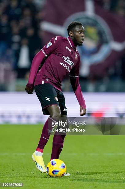 Junior Sambia of US Salernitana during the Serie A match between US Salernitana and Empoli FC at Stadio Arechi on February 9, 2024 in Salerno, Italy.