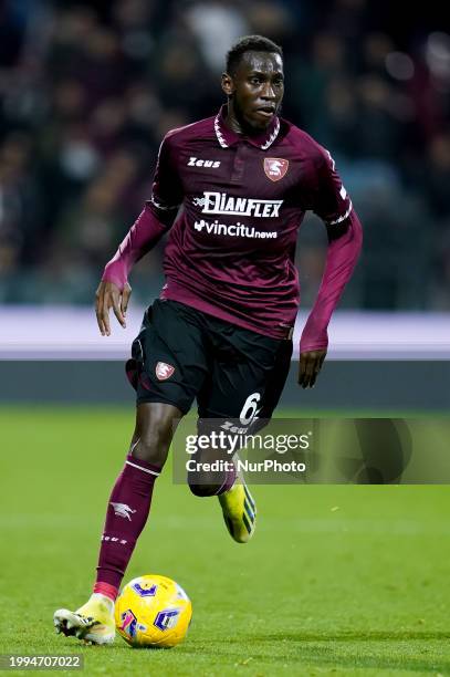 Junior Sambia of US Salernitana during the Serie A match between US Salernitana and Empoli FC at Stadio Arechi on February 9, 2024 in Salerno, Italy.