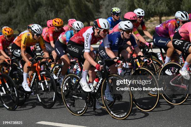 Martina Alzini of Italy and Cofidis Women Team competes during the 2nd UAE Tour 2024, Stage 1 a 122km stage from Dubai Miracle Garden to Dubai...