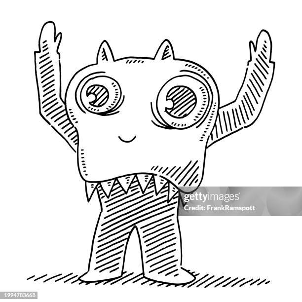 Monster Ink Drawind 416 Ink Monster Stock Photos, High-Res Pictures, and Images - Getty Images