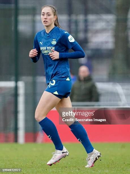 Suzanne Giesen of PSV Women during the Dutch Eredivisie Women match between FC Utrecht Women v PSV Women at the Sportpark Elinkwijk on February 11,...