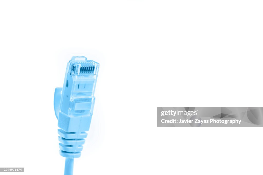 Network cable on a white background