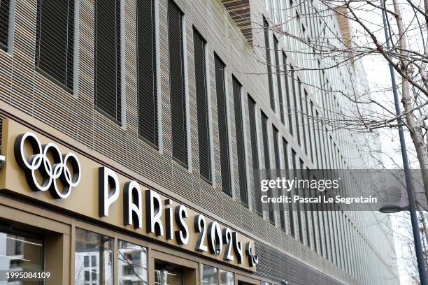 The Paris 2024 COJO headquarters is pictured on February 08, 2024 in Saint Denis, France.Paris will host the Summer Olympics from July 26 till August...