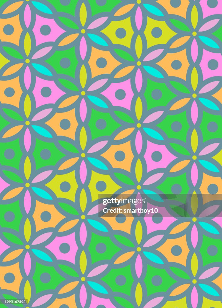 Repeat Pattern Using Basic Shapes Tradition Geometric Repeat Pattern High-Res Vector Graphic - Getty Images
