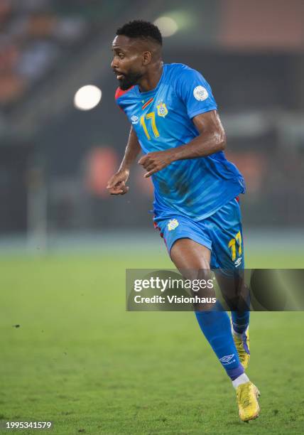 Cedric Bakambu of DR Congo during the TotalEnergies CAF Africa Cup of Nations semi-final match between Ivory Coast and DR Congo at Olympic Stadium of...
