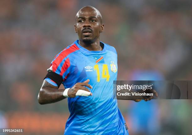 Gael Kakuta of DR Congo during the TotalEnergies CAF Africa Cup of Nations semi-final match between Ivory Coast and DR Congo at Olympic Stadium of...