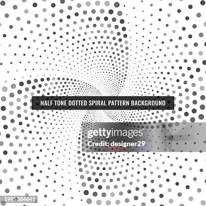 Half Tone Dotted Spiral Pattern Background Vector Design. Half Tone Dotted Spiral Pattern Background Vector Design.