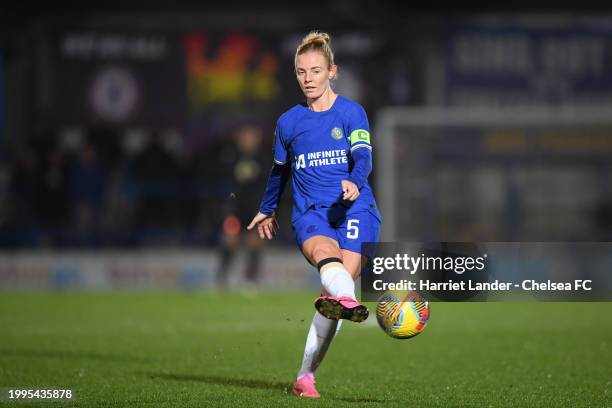 Sophie Ingle of Chelsea in action during the FA Women's Continental Tyres League Cup Quarter Final match between Chelsea FC and Sunderland at...