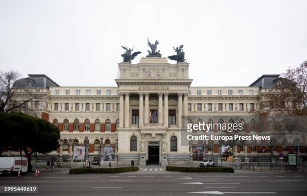 Facade of the Ministry of Agriculture, Fisheries and Food, on February 8 in Madrid, Spain. The Ministry of Agriculture, Fisheries and Food is the...