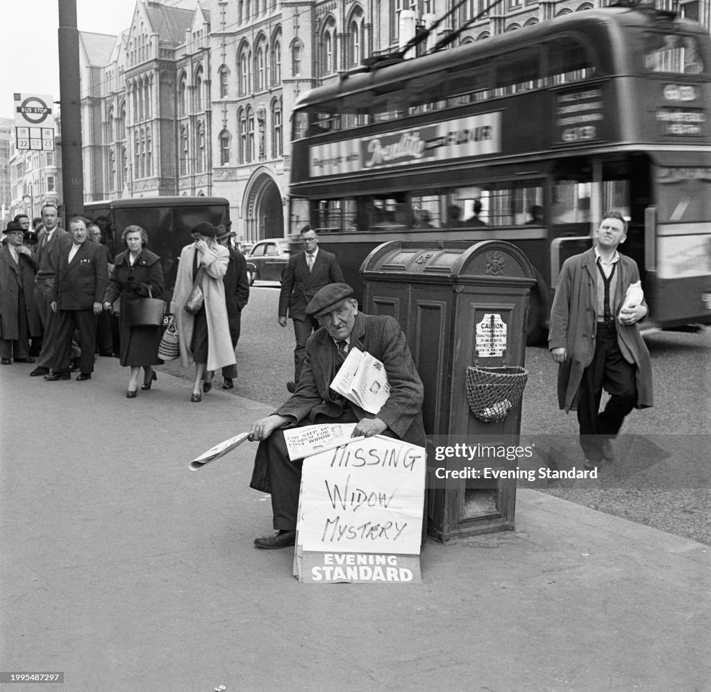 A London News Vendor, 1957