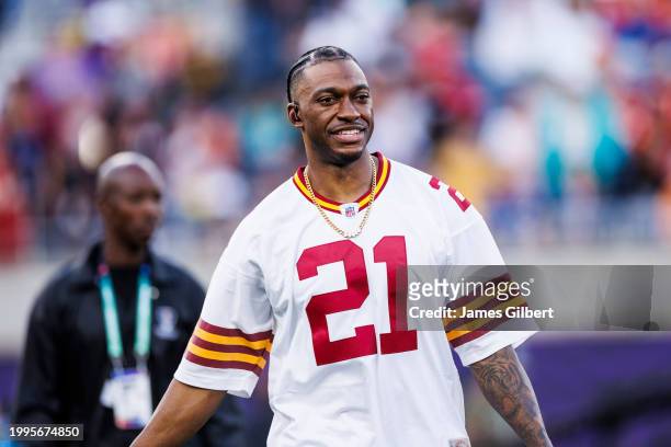 Former NFL player Robert Griffin III looks on during the 2024 NFL Pro Bowl at Camping World Stadium on February 04, 2024 in Orlando, Florida.