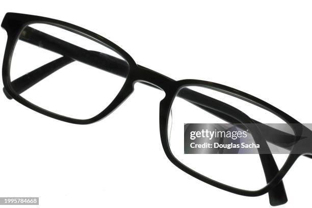 stylish eye glasses with corrective lenses - occhiali da lettura foto e immagini stock