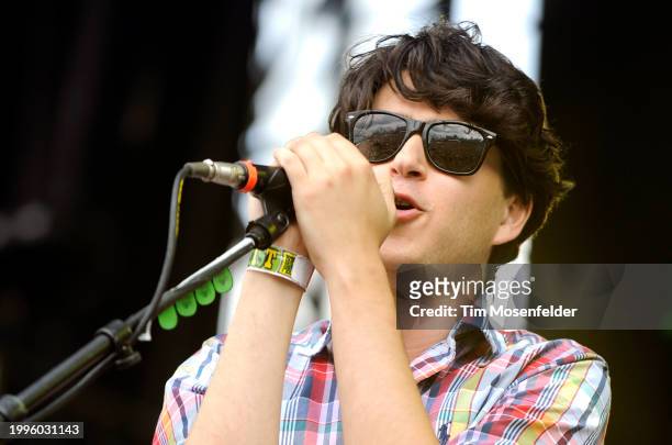 Ezra Koenig of Vampire Weekend performs during Lollapalooza 2009 at Grant Park on August 9, 2009 in Chicago, Illinois.