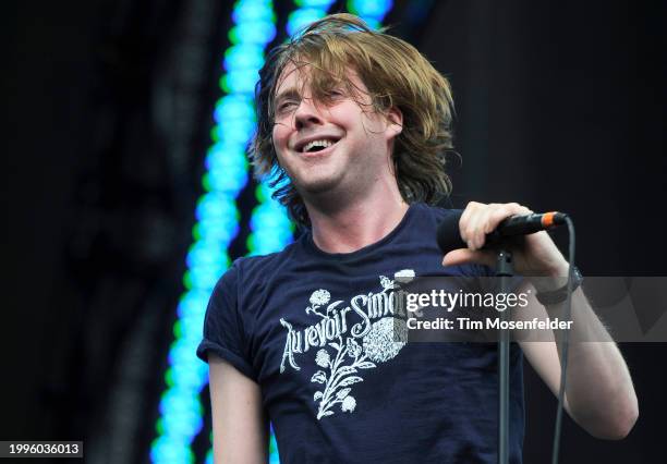 Ricky Wilson of Kaiser Chiefs performs during Lollapalooza 2009 at Grant Park on August 9, 2009 in Chicago, Illinois.