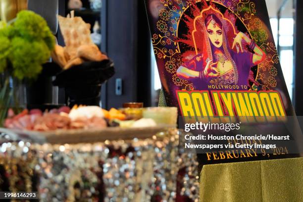 Display is shown during an event at Post Oak Hotel,1600 West Loop South, for Tilman Fertitta to announce the star headliner for his annual Mardi Gras...