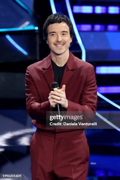 Diodato attends the 74th Sanremo Music Festival 2024 at Teatro Ariston on February 08, 2024 in Sanremo, Italy.