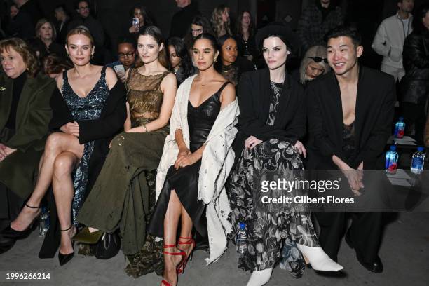 Diane Kruger, Louisa Jacobson, Misty Copeland, Jaimie Alexander and Joel Kim Booster at Jason Wu RTW Fall 2024 as part of New York Ready to Wear...
