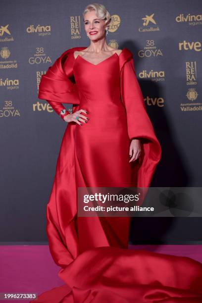 Valladolid, Spain; .- Belen Rueda Spanish actress during the red carpet of the Goya Awards. Characters on the Red Carpet of the Goya Awards 2024....