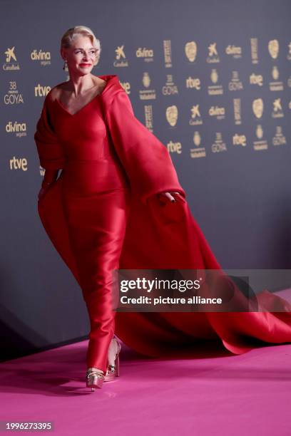 Valladolid, Spain; .- Belen Rueda Spanish actress during the red carpet of the Goya Awards. Characters on the Red Carpet of the Goya Awards 2024....