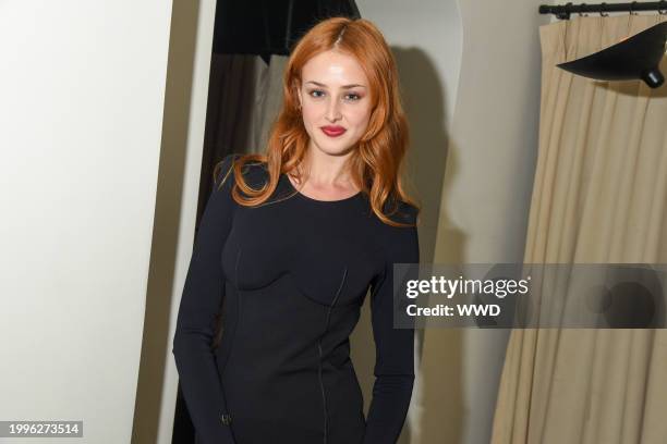 Anna van Patten at the Dodiee Cocktail Party held at Jac's on Bond on February 11, 2024 in New York, New York.