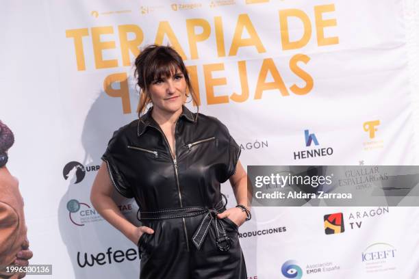 Rozalen attends the Madrid premiere of "Terapia De Parejas" at Cine Palacio de la Prensa on February 08, 2024 in Madrid, Spain.