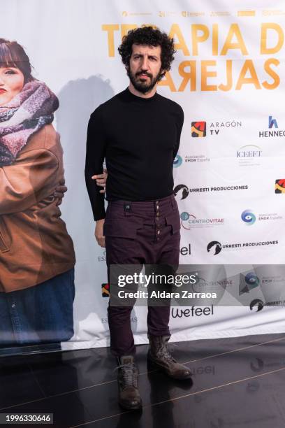 Marwan attends the Madrid premiere of "Terapia De Parejas" at Cine Palacio de la Prensa on February 08, 2024 in Madrid, Spain.