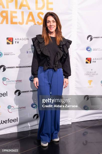 Carmen Barrantes attends the Madrid premiere of "Terapia De Parejas" at Cine Palacio de la Prensa on February 08, 2024 in Madrid, Spain.