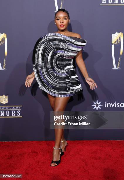 Janelle Monáe attends the 13th annual NFL Honors at Resorts World Theatre on February 08, 2024 in Las Vegas, Nevada.