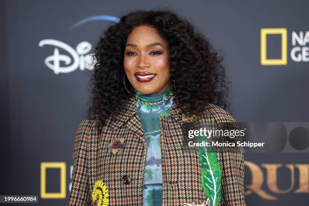 Angela Bassett attends the Los Angeles premiere of National Geographic documentary series "Queens" at Academy Museum of Motion Pictures on February...