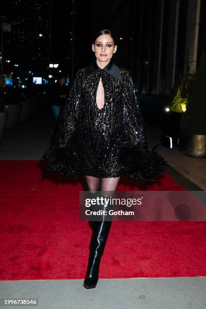 Olivia Palermo attends the Bronx & Banco fashion show during New York Fashion Week: The Shows at ZZ's Club on February 08, 2024 in New York City.