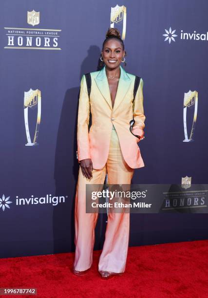 Issa Rae attends the 13th annual NFL Honors at Resorts World Theatre on February 08, 2024 in Las Vegas, Nevada.