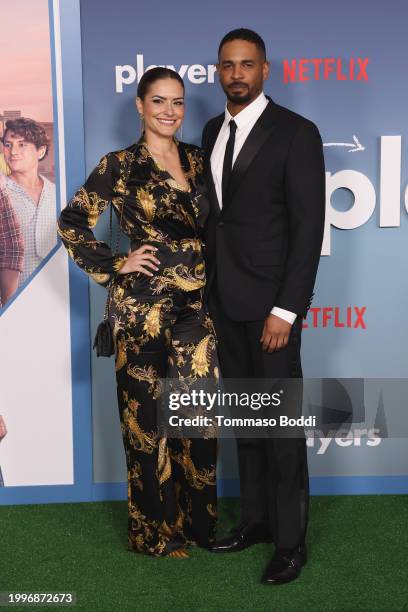 Samara Saraiva and Damon Wayans Jr. Attend the photo call for Netflix's "Players" at The Egyptian Theatre Hollywood on February 08, 2024 in Los...
