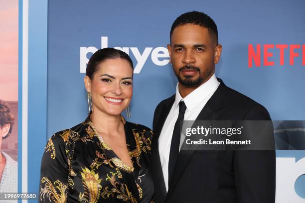 Samara Saraiva and Damon Wayans Jr. Attend a photo call for Netflix's "Players" at The Egyptian Theatre Hollywood on February 08, 2024 in Los...
