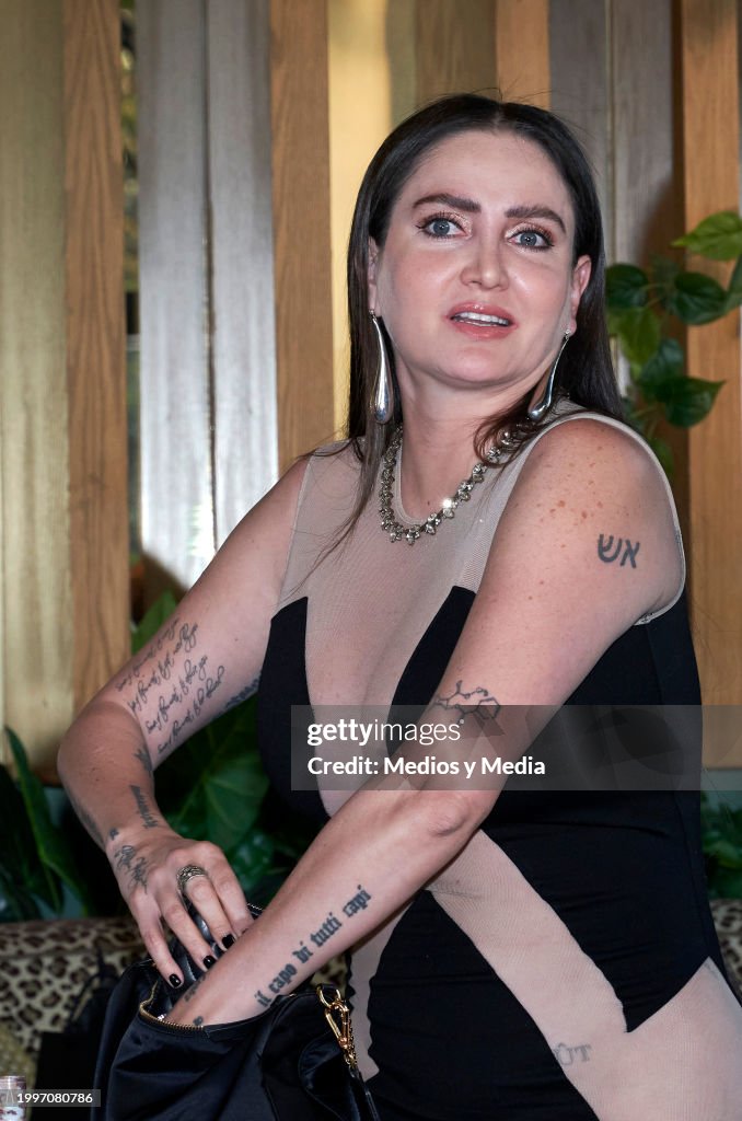 Celia Lora attends a press conference to unveil Celia Lora as the