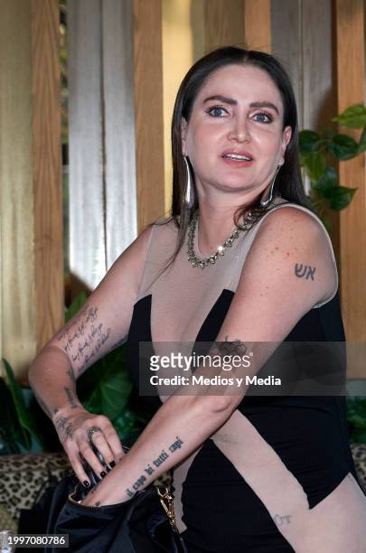 Celia Lora attends a press conference to unveil Celia Lora as the cover star of 'Penthouse Magazine' at Terraza Panthera on February 8, 2024 in...