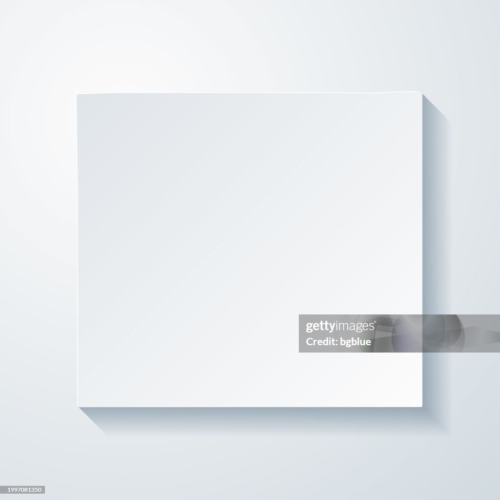 McHenry County, Illinois. Map with paper cut effect on blank background
