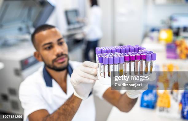 scientists working in the laboratory - epidemiologia imagens e fotografias de stock