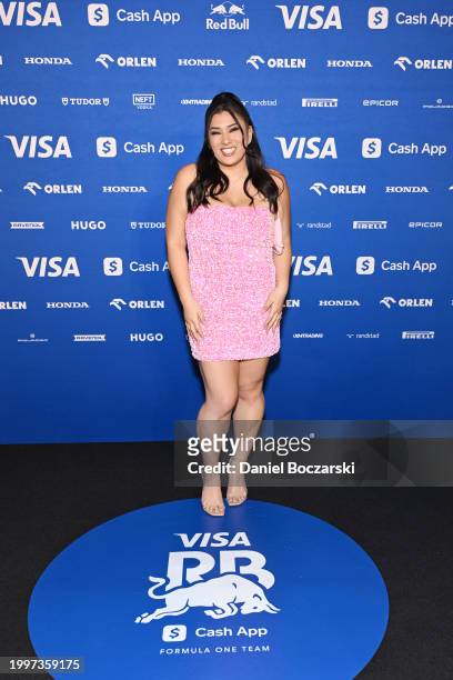 Remi Cruzattends the Visa Cash App RB Formula One Team 2024 Livery Reveal on February 08, 2024 in Las Vegas, Nevada.