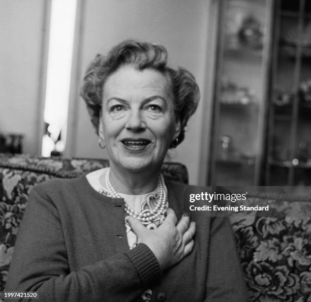 Entertainer Gracie Fields December 22nd 1955.