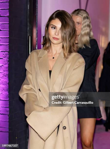 Olivia Jade Giannulli is seen leaving the YSL Beauty Candy Shoppe during New York Fashion Week on February 08, 2024 in New York City.