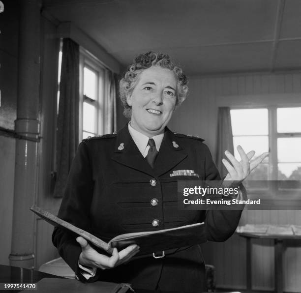 Lieutenant Colonel of the Women's Royal Army Corps, Muriel Gibson , August 14th 1957.