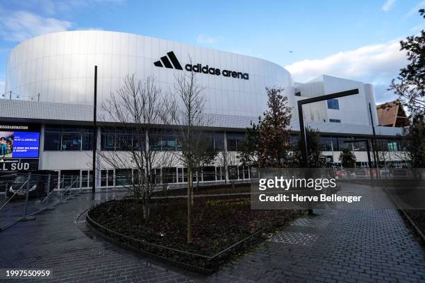 Illustration Adidas Arena during the Betclic Elite match between Paris Basketball and Saint-Quentin Basket-Ball at Adidas Arena on February 11, 2024...