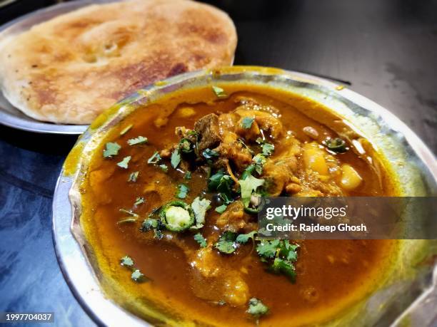 nihari with paratha - roti stock pictures, royalty-free photos & images