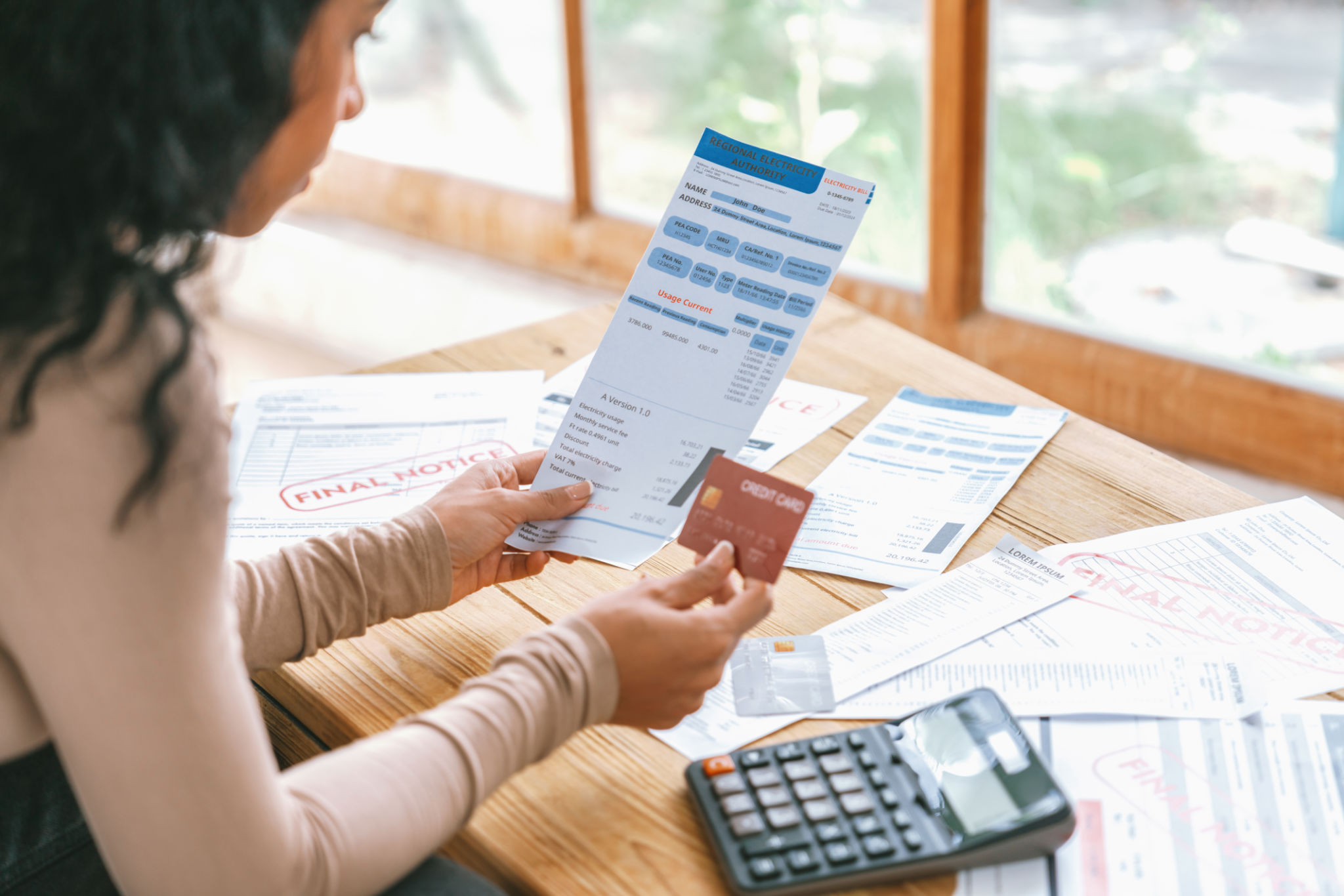 credit card bill