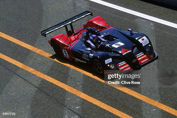 Kondo Racing's Dome Mugen S101 driven by Ryo Fukuda, Ukyo Katayama and Mashsiko Kondo of Japan during the 24 Hour Le Mans Pre-Qualifying testday held...