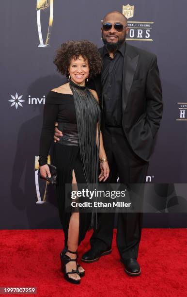 Kiya Tomlin and Mike Tomlin attend the 13th annual NFL Honors at Resorts World Theatre on February 08, 2024 in Las Vegas, Nevada.