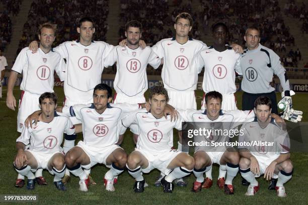 March 9: USA team group Clint Mathis, Clint Dempsey, Pat Noonan, Chad Marshall, Eddie Johnson, Jon Busch, Brian Mullan, PabloMastroeni, Chris...