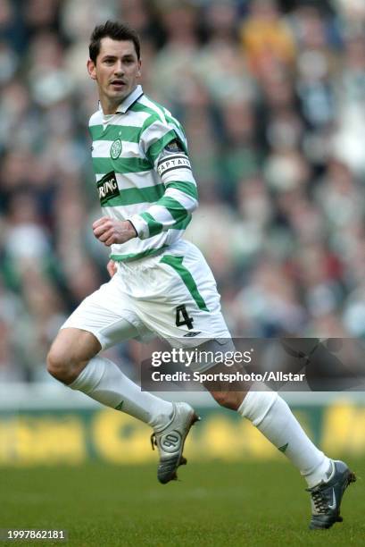 February 20: Jackie Mcnamara of Glasgow Celtic running during the Scottish Premiership match between Celtic and Rangers at Celtic Park on February...