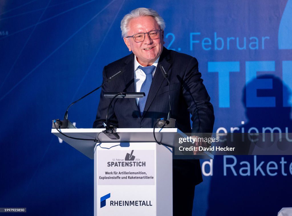 Rheinmetall Groundbreaking For New Munitions Factory