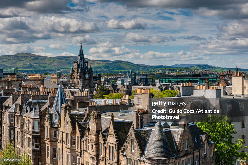 Scotland, Edinburgh, view of the town